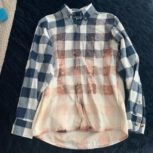 Bleached flannel